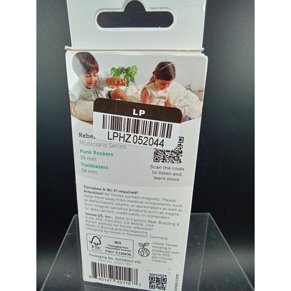 Tonies Rebel Girls Musicians Series Audio Tonie Set Punk Rockers & Trailblazers - Picture 3 of 3